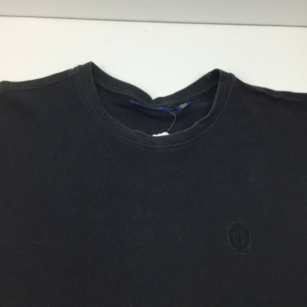 Club Room Mens Black Cotton Crewneck T-Shirt Size Large